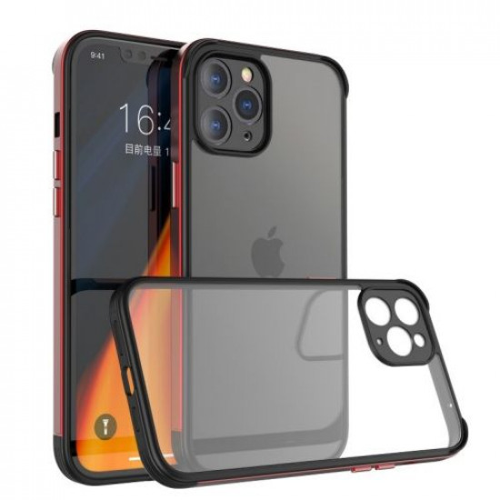 Bodycell Back Cover + Aluminium Bumper For iPhone 11 Pro  Red