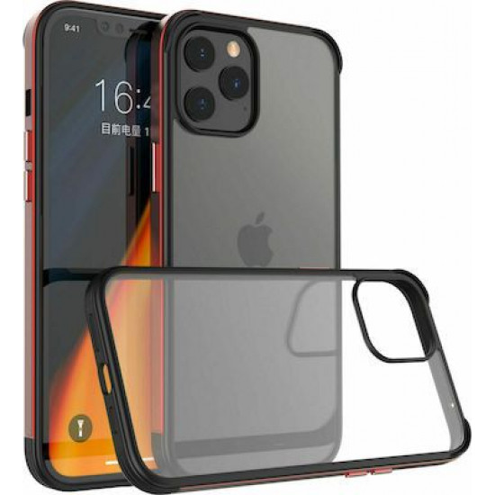 Bodycell Back Cover + Aluminium Bumper For iPhone 11 Pro  Red