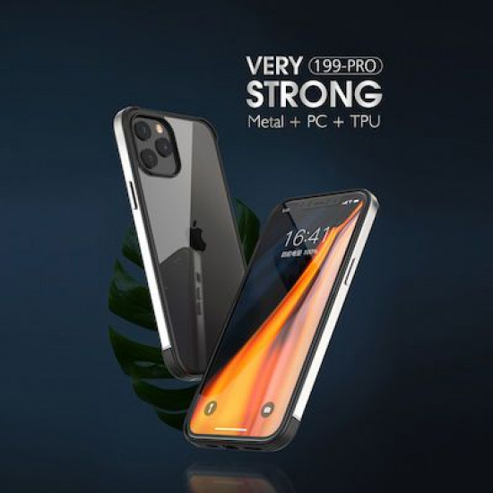 Bodycell Back Cover + Aluminium Bumper For iPhone 12/12 Pro  Gold