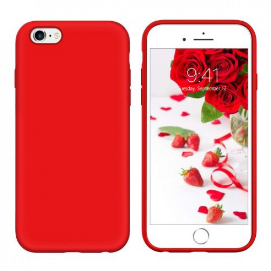 My Colors Liquid Silicon For iPhone 6/6s Plus Red