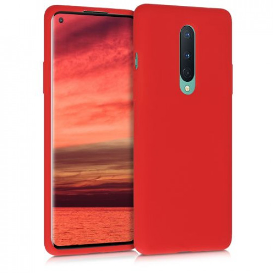 My Colors Liquid Silicon For OnePlus 8  Red