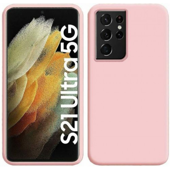 My Colors Liquid Silicon For Samsung S21 Ultra Pink