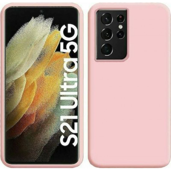 My Colors Liquid Silicon For Samsung S21 Ultra Pink