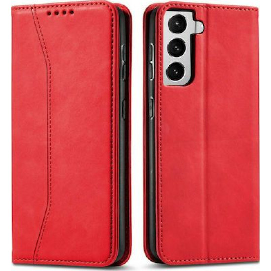 Bodycell Book Case Pu Leather Samsung S21  Red