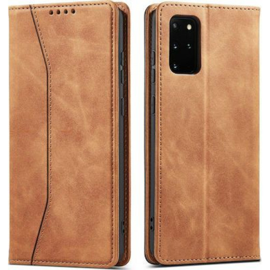 Bodycell Book Case Pu Leather Samsung S20 Plus Brown