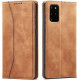 Bodycell Book Case Pu Leather Samsung S20 Plus Brown
