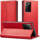 Bodycell Book Case Pu Leather Samsung Note 20 Ultra Red
