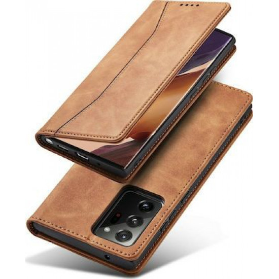 Bodycell Book Case Pu Leather Samsung Note 20 Ultra Brown