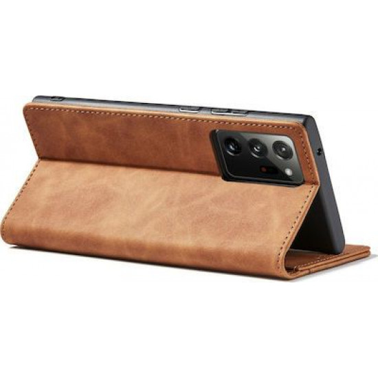 Bodycell Book Case Pu Leather Samsung Note 20 Ultra Brown