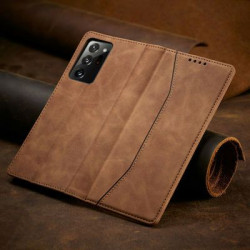 Bodycell Book Case Pu Leather Samsung Note 20 Ultra Brown