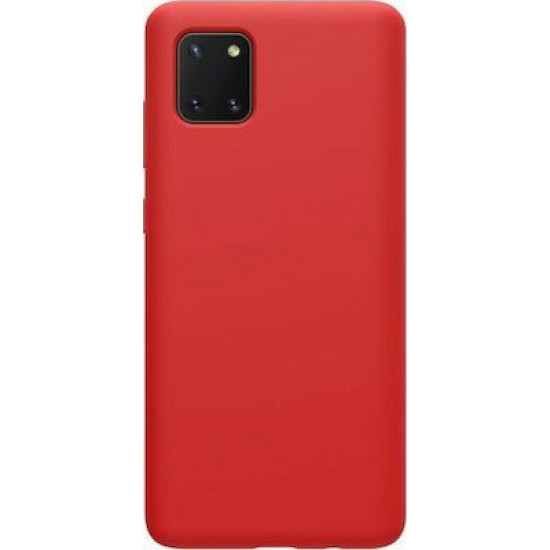 My Colors Liquid Silicon For Samsung Note 10 Lite Red
