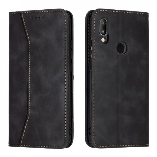 Bodycell Book Case Pu Leather Xiaomi Redmi 7 Black