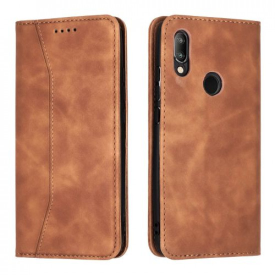 Bodycell Book Case Pu Leather Xiaomi Redmi 7 Brown