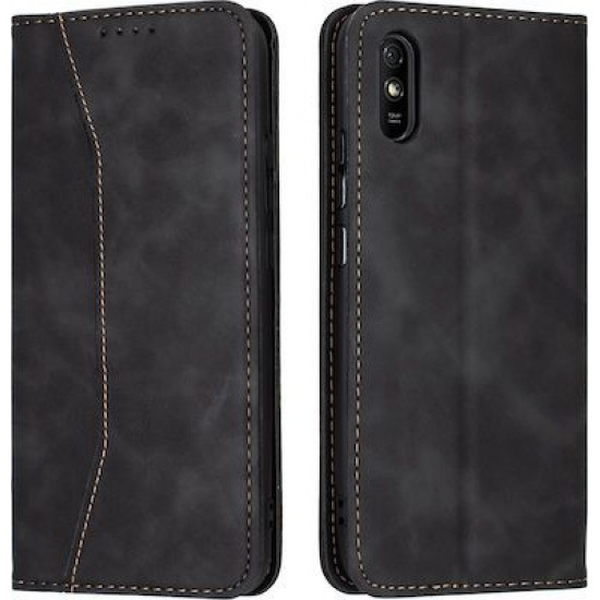 Bodycell Book Case Pu Leather Xiaomi Redmi 9A/9AT Black