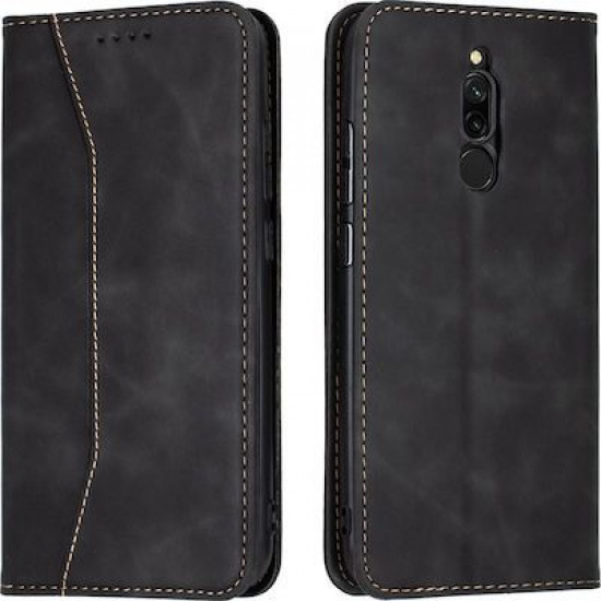 Bodycell Book Case Pu Leather Xiaomi Redmi 8 Black