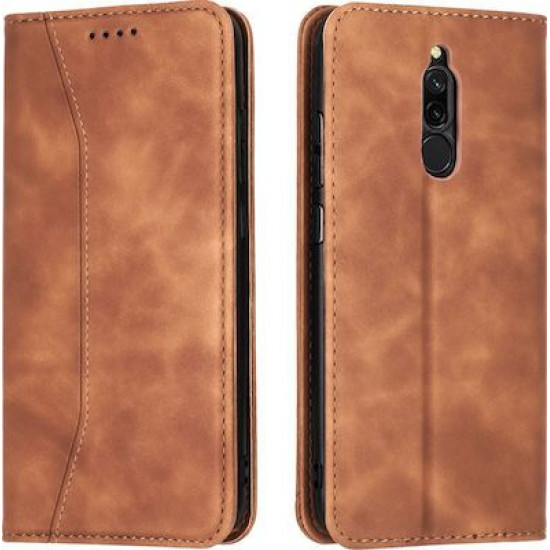 Bodycell Book Case Pu Leather Xiaomi Redmi 8 Brown