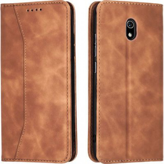 Bodycell Book Case Pu Leather Xiaomi Redmi 8A Brown