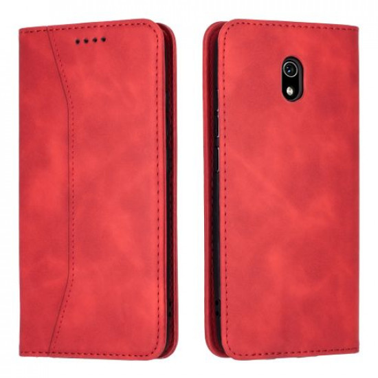 Bodycell Book Case Pu Leather Xiaomi Redmi 8A Red