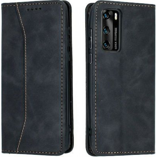 Bodycell Book Case Pu Leather Huawei P40  Black