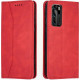 Bodycell Book Case Pu Leather Huawei P40  Red