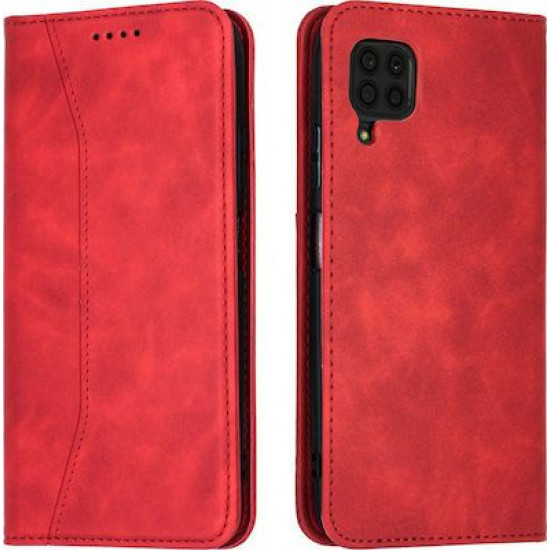 Bodycell Book Case Pu Leather Huawei P40 Lite  Red