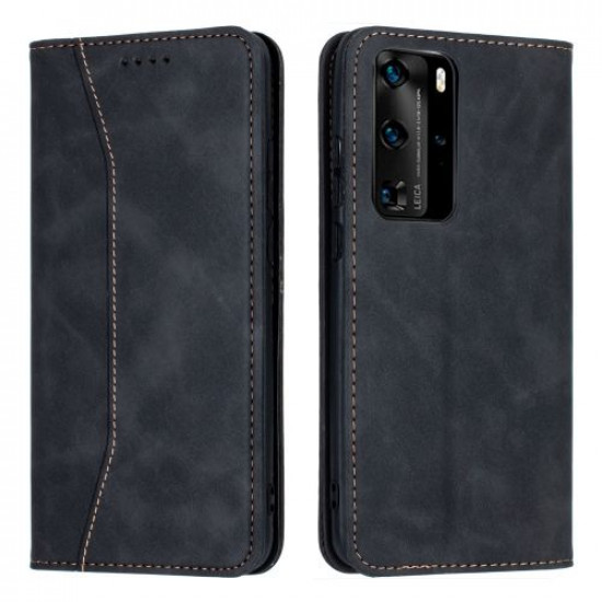 Bodycell Book Case Pu Leather Huawei P40 Pro Black