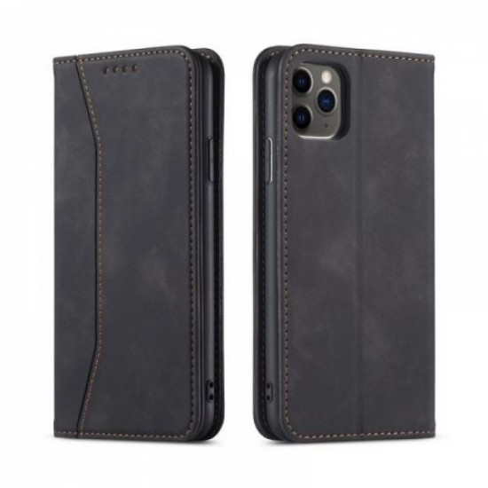 Bodycell Book Case Pu Leather iPhone 11 Pro Max Black