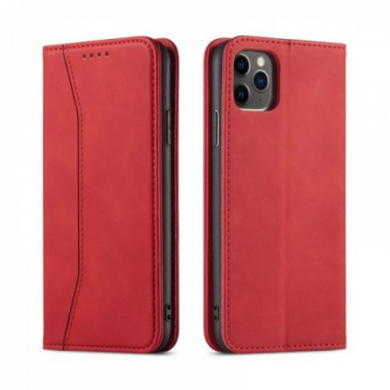 Bodycell Book Case Pu Leather iPhone 11 Pro Max Red