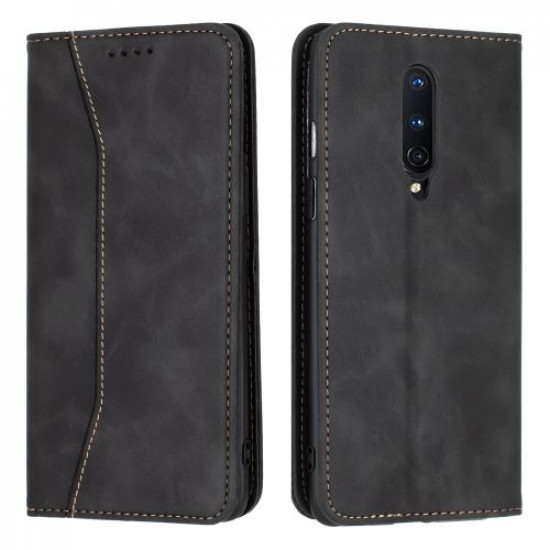 Bodycell Book Case Pu Leather OnePlus 8  Black