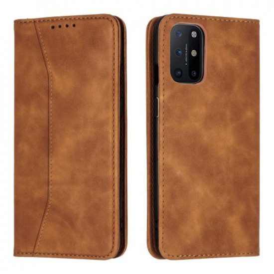 Bodycell Book Case Pu Leather OnePlus 8T Brown
