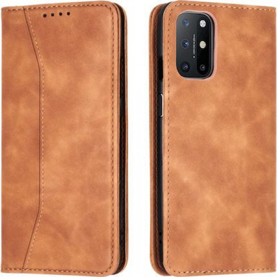 Bodycell Book Case Pu Leather OnePlus 8T Brown