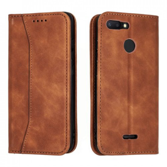Bodycell Book Case Pu Leather Xiaomi Redmi 6  Brown