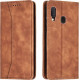 Bodycell Book Case Pu Leather Samsung A20E Brown