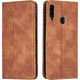 Bodycell Book Case Pu Leather Samsung A20S Brown