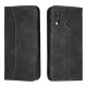 Bodycell Book Case Pu Leather Samsung A40 Black