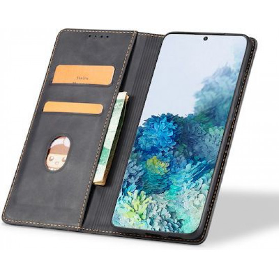 Bodycell Book Case Pu Leather Samsung A40 Black