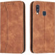 Bodycell Book Case Pu Leather Samsung A40 Brown