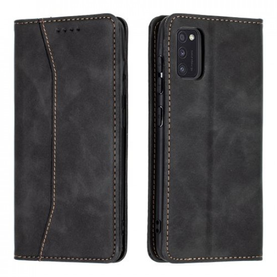 Bodycell Book Case Pu Leather Samsung A41 Black