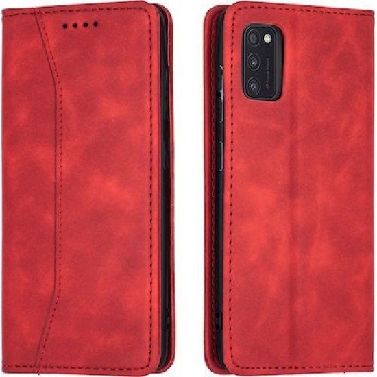Bodycell Book Case Pu Leather Samsung A41 Red