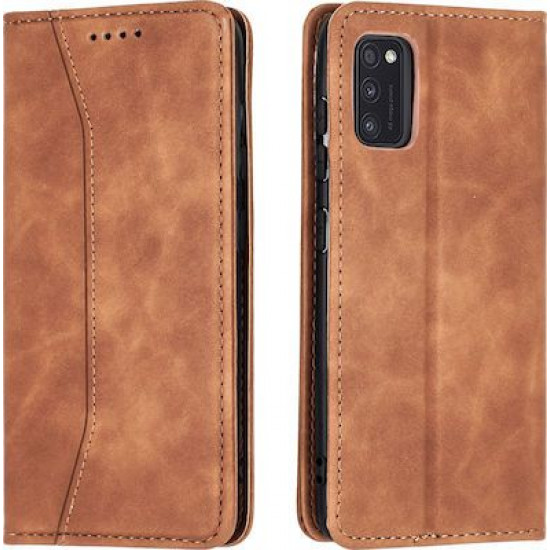 Bodycell Book Case Pu Leather Samsung A41 Brown