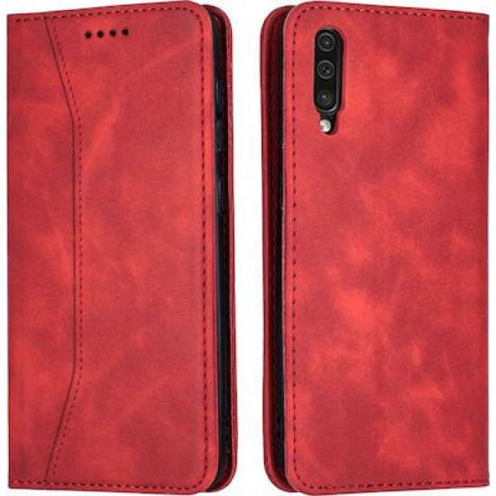 Bodycell Book Case Pu Leather Samsung A50/A30S Red