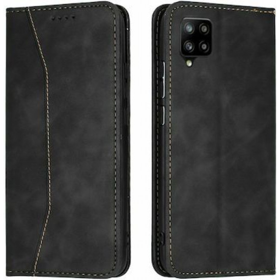 Bodycell Book Case Pu Leather Samsung A42 5G Black