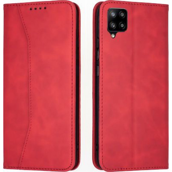 Bodycell Book Case Pu Leather Samsung A42 5G Red