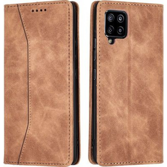 Bodycell Book Case Pu Leather Samsung A42 5G Brown