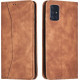 Bodycell Book Case Pu Leather Samsung A71 Brown