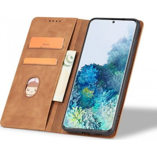 Bodycell Book Case Pu Leather Samsung A71 Brown
