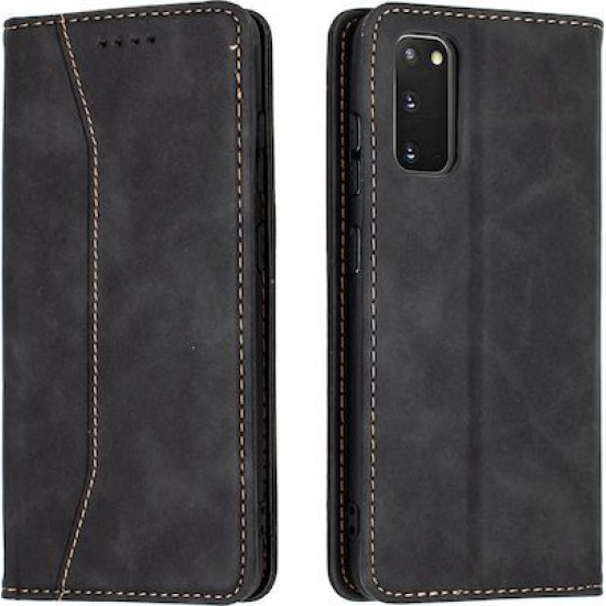 Bodycell Book Case Pu Leather Samsung S20  Black