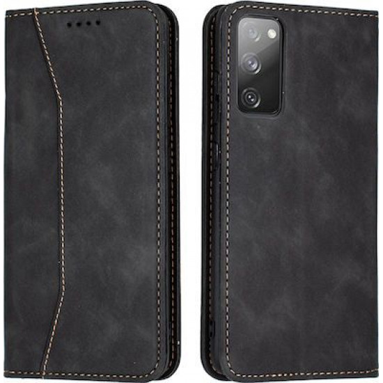 Bodycell Book Case Pu Leather Samsung S20 FE Black