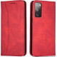 Bodycell Book Case Pu Leather Samsung S20 FE Red