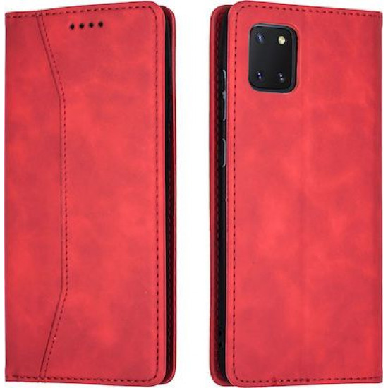 Bodycell Book Case Pu Leather Samsung Note 10 Lite Red